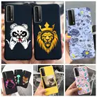 Чехол для телефона Huawei P Smart 2021, задняя крышка, крутой черный матовый окрашенный противоударный Бампер для Huawei Y7A P Smart 2021