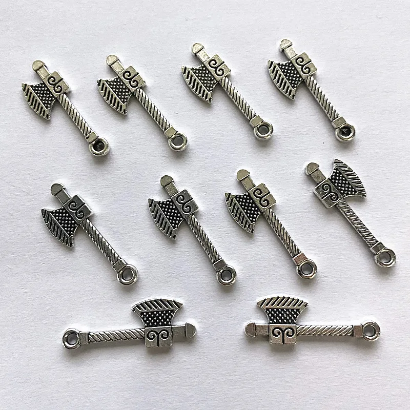 

30pcs Amulet Axe hatchet Charms Pendants ,for DIY Necklace Bracelet Handmade Earring Accessories,Jewelry Making Supplies