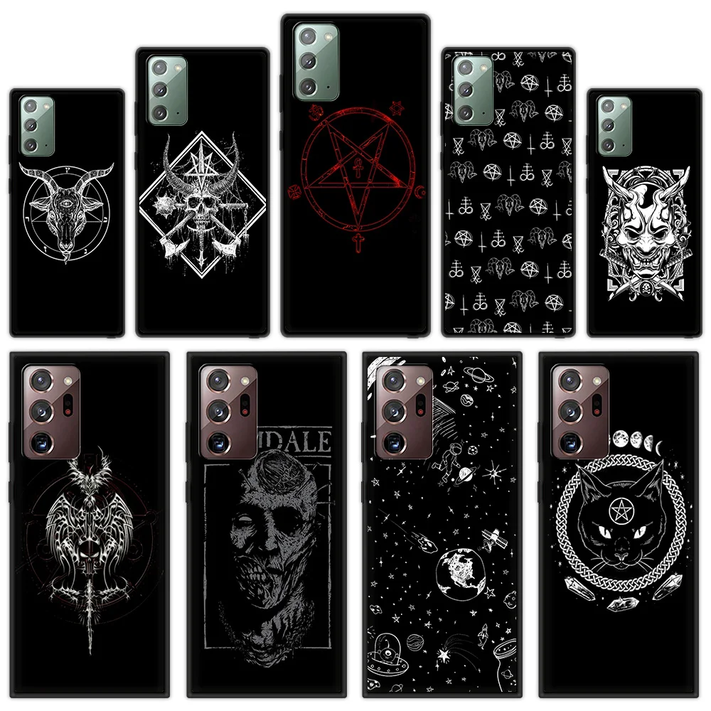 

Lavaza Pentagram 666 Demonic Satanic Phone Case For Samsung Galaxy Note 20 Ultra 10 Plus Lite M31 Soft Black Cover Shell Funda