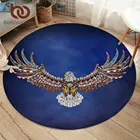 BeddingOutlet ковры с орлом для спальни геометрический круглый коврик для гостиной Галактический напольный коврик ночное небо игровой коврик 150 см