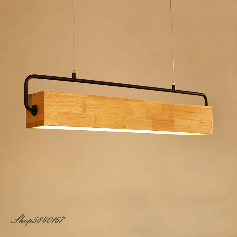 

Nordic Modern Wood Lamp Dining Room Lights Loft Luminaier Pendant Lamp Creative Bar Restaurant Cafe Hanging Lighting Led Lamp