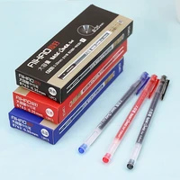 12pcsset style 0 35mm water based gel pen blackredblue ink pen maker pen school office supply stationery for student