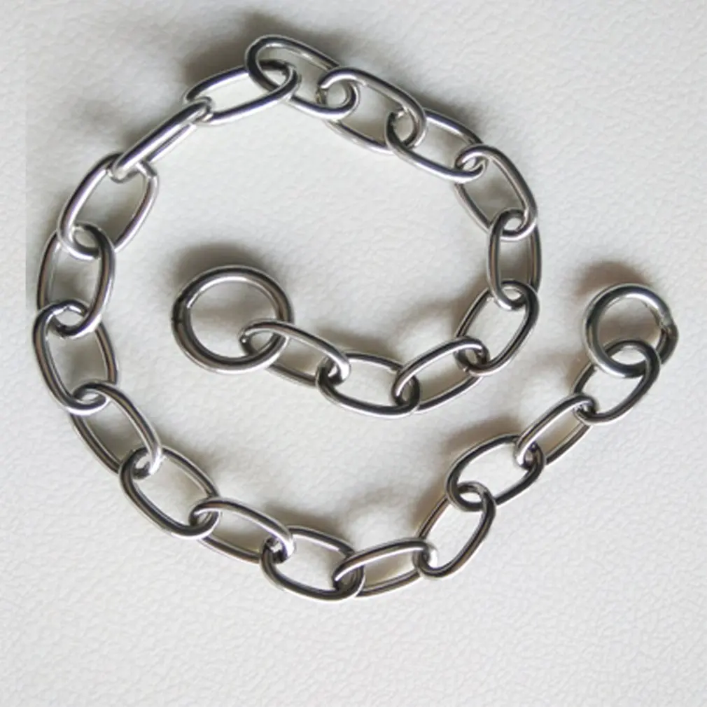 Тяжелый металлический прочный ошейник для собак из нержавеющей стали питомцев