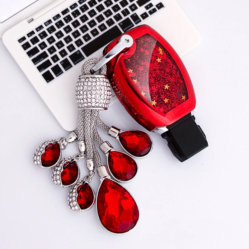 Забавный мягкий чехол для ключей из ТПУ с зыбучим песком Mercedes Benz W203 W210 W211 W124 W202 W204