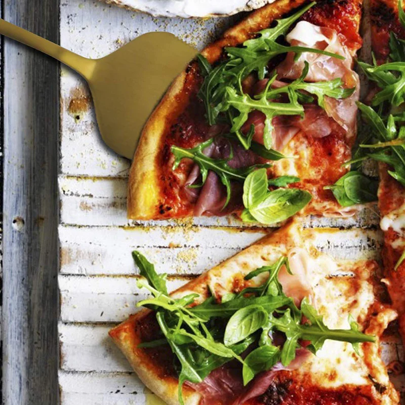 Нержавеющая сталь торт шпатель пицца Сырная лопатка красочный нож и вилка масло