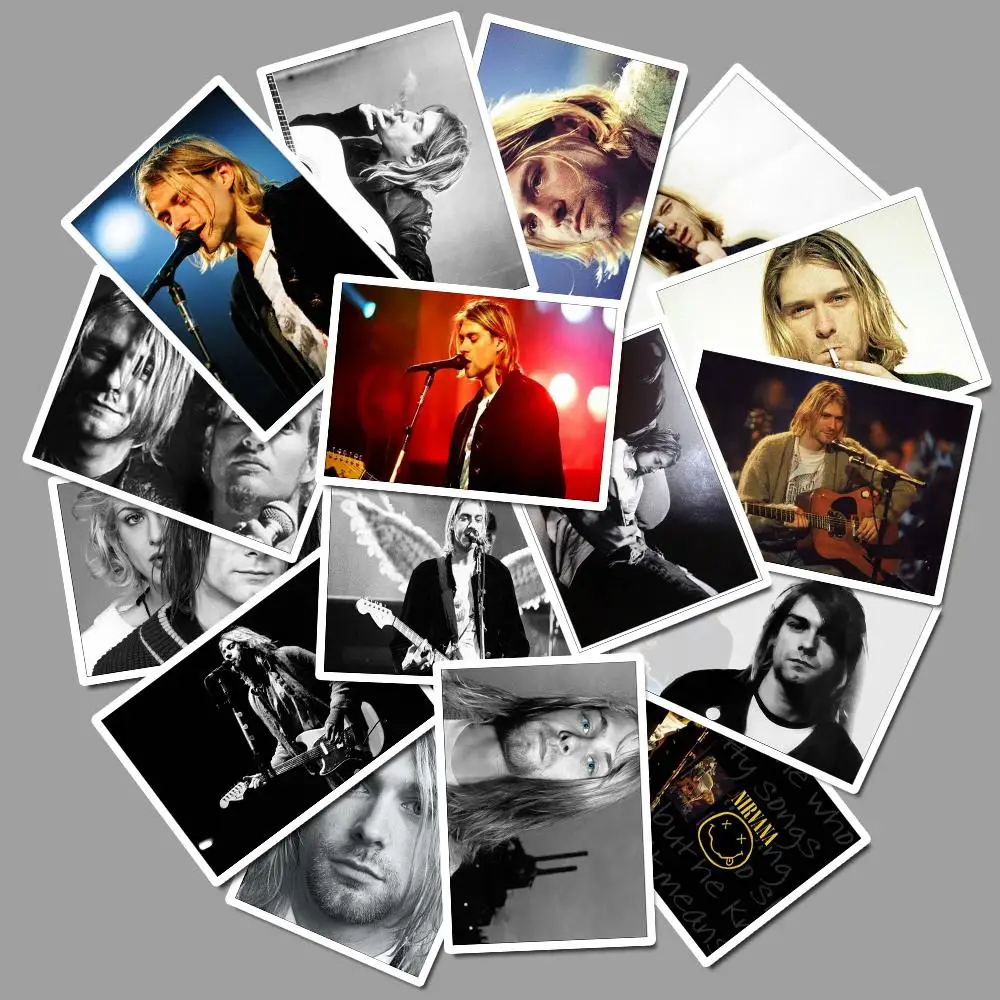 A007-25pcs 25 шт. Kurt Cobain стикер Музыка Набор наклеек для багажа дорожный Чехол для велосипеда ноутбука тетрадь Детская Игрушка Аниме наклейка s - Цвет: A007-25pcs