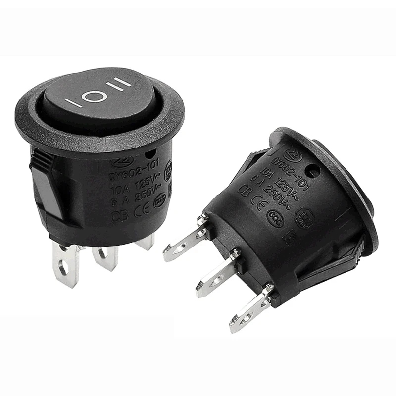 1 шт. встроенный кнопочный выключатель 3 контакта 23 мм |