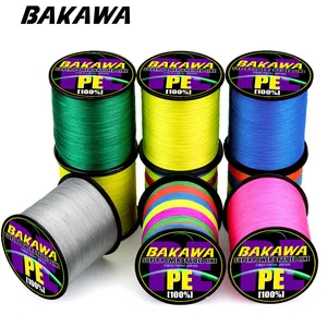 Леска рыболовная плетеная, 4x8 нитей, 20-88 фунтов, 150 м, 300 м