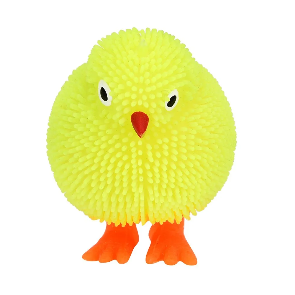 Squeeze 6 см Милая Новинка мигающий пуховик милые цыплята сжимаемые сенсорные