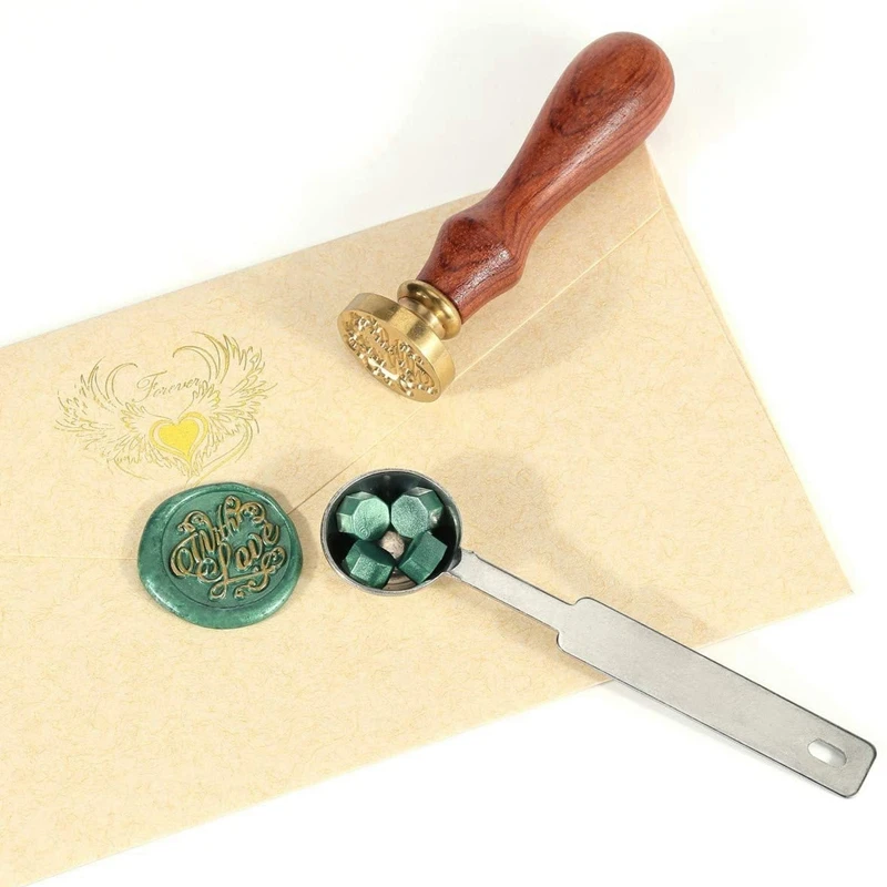 

Sealing Wax Beads, 200 Pieces Wax Seal Beads, Wax Seal Kit Green Wax Seal for Wax Stamp Sealing and Letter