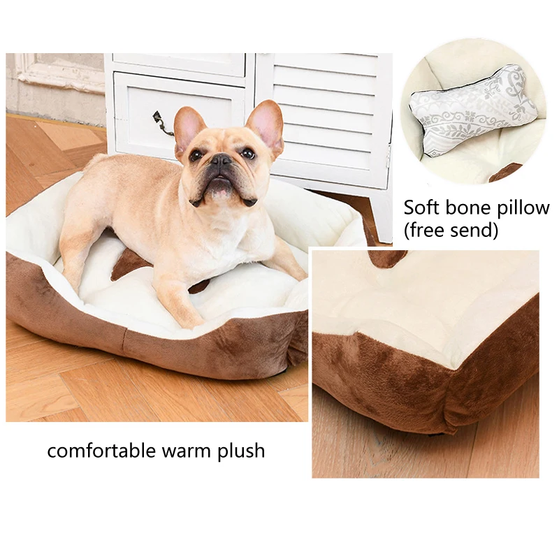 Высококачественная Лежанка для собак теплые плюшевые лежанки на осень и зиму