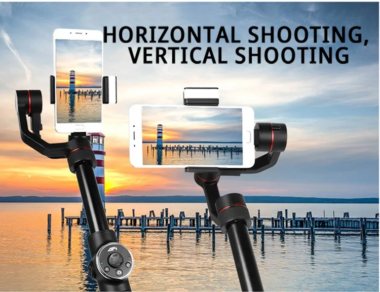 AFI V5 3-осевой ручной шарнирный стабилизатор для камеры Gopro смартфон для iPhone Xs Max Xr X, 8 Plus, 8, 7, 6 samsung S9 S8 Gopro экшн Камера