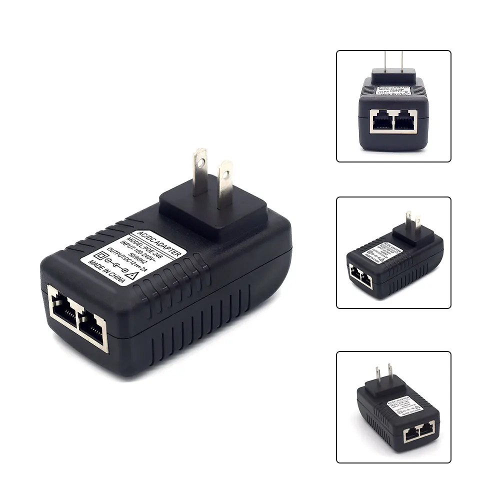 1 шт. 12В 2А POE инжектор питания через Ethernet Инжектор адаптер ЕС/США опционально|eu us|us