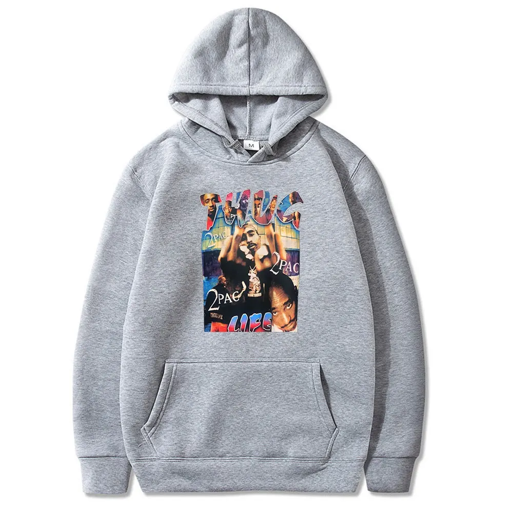 

2021 Hot Sale Tupac 2pac Printed Hip-pop Couple Hoodies Long-Sleeve Clothes Hoodie Casual Wear Daily Casual New Style Streetwear