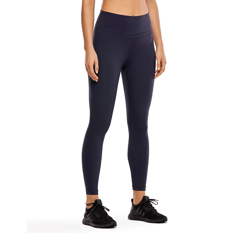 Navy02 CRZ Йога женские Леггинсы для йоги Naked Feeling I с высокой талией облегающие для тренировок брюки-25 дюймов - Цвет: Navy02