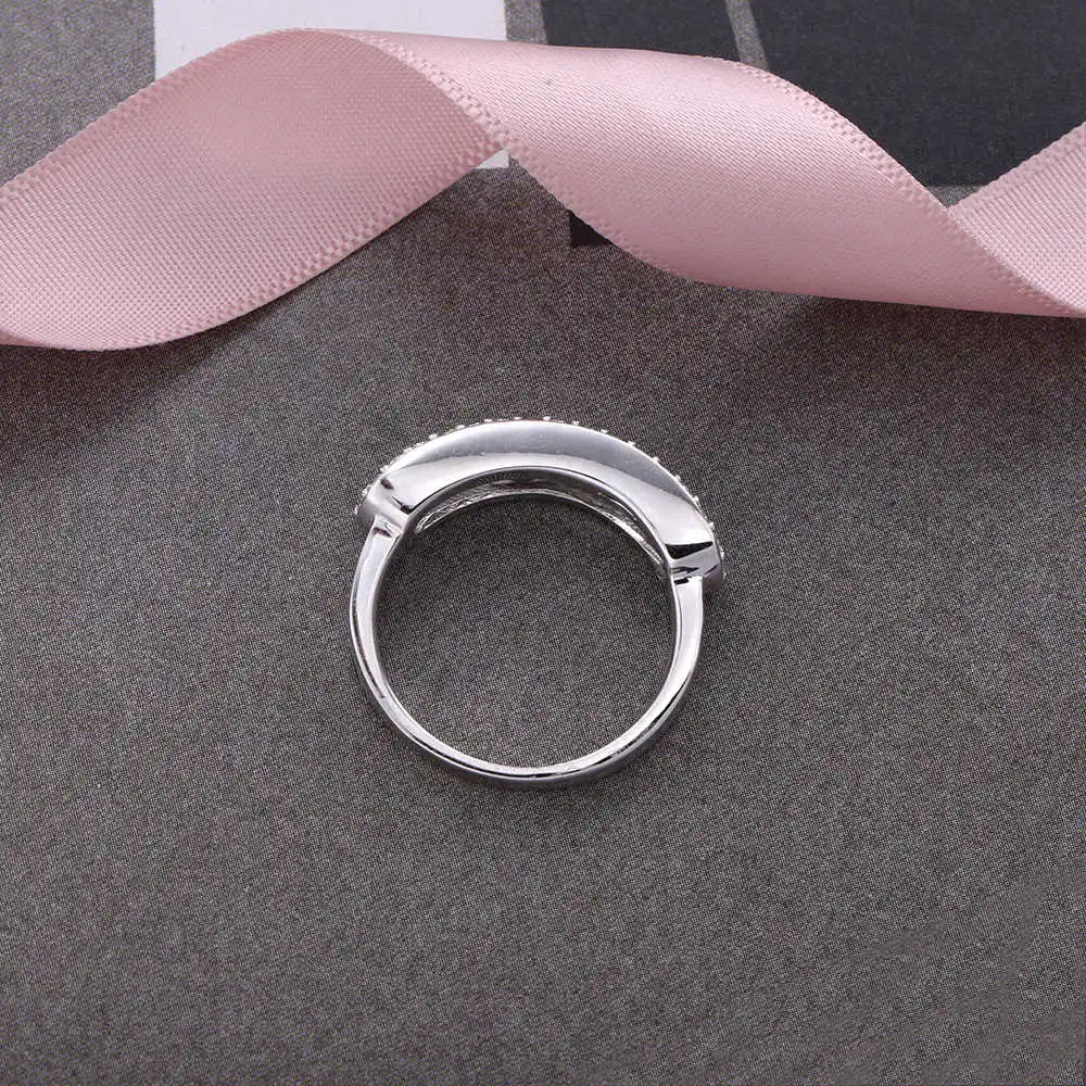 

Move Stone Rings 925 Sterling Silver Ring Pave Zircon CZ For Women Trendy Jewelry France Type High Quallity Making