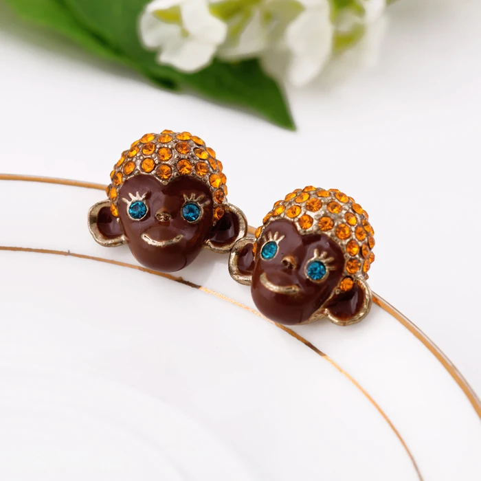 Винтажные серьги Стразы инкрустация модные новые ювелирные изделия с животными