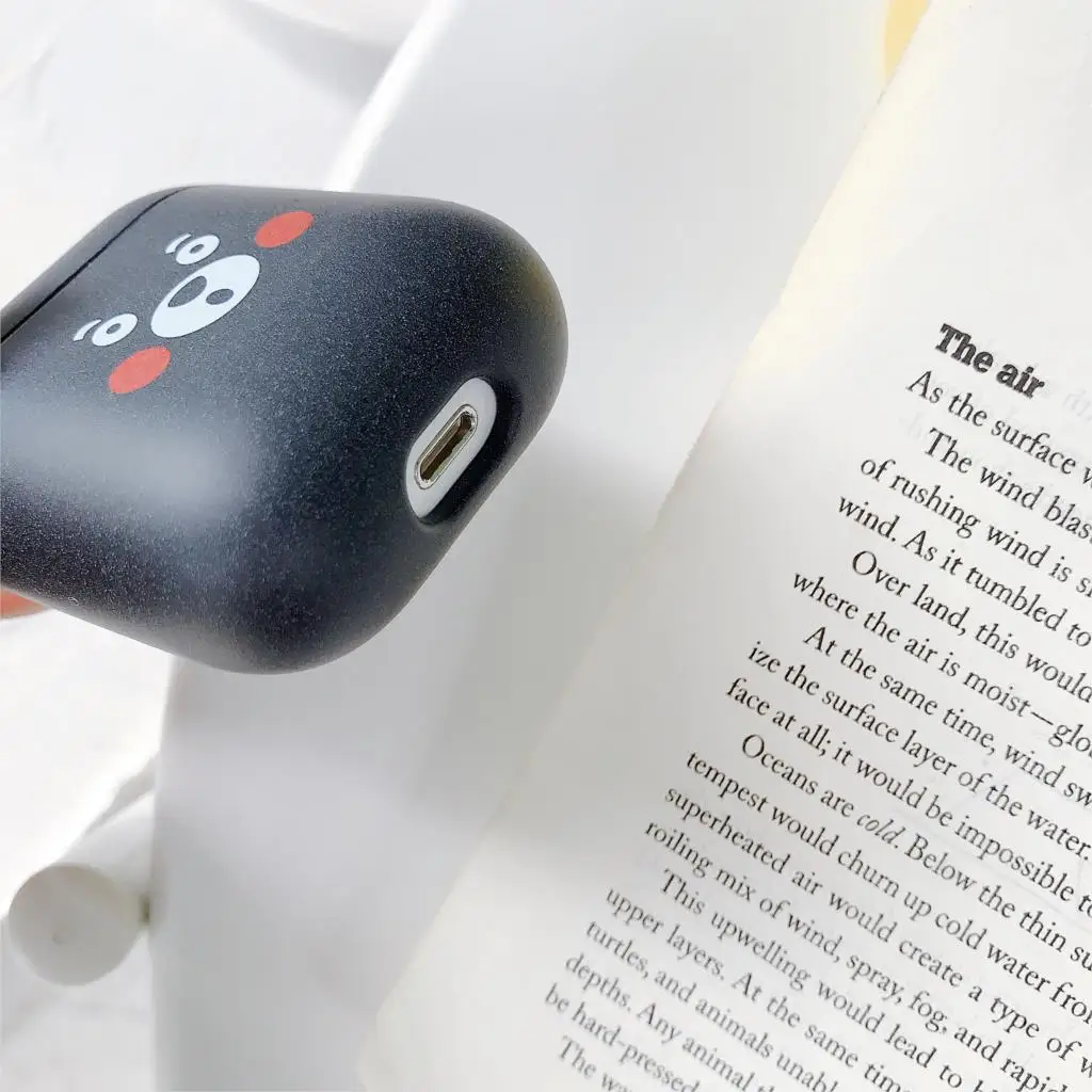 Чехол для наушников с милыми мультяшками чехол для Apple AirPods 1 2 чехла Air Pods матовая кожа матовый Жесткий ПК аниме пикачуэ протектор Аксессуары