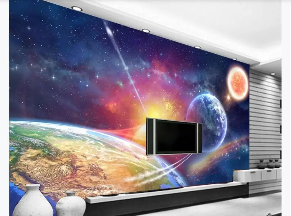 Настенные обои на заказ большая 3D Вселенная звездная гостиная спальня фон для