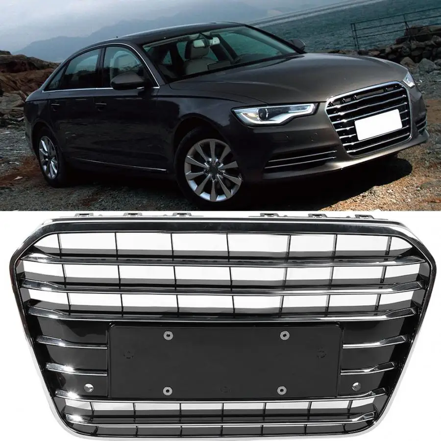 1 шт. автомобильный передний бампер решетка для Audi A6 C7 2012 2013 абсолютно ABS авто аксессуары