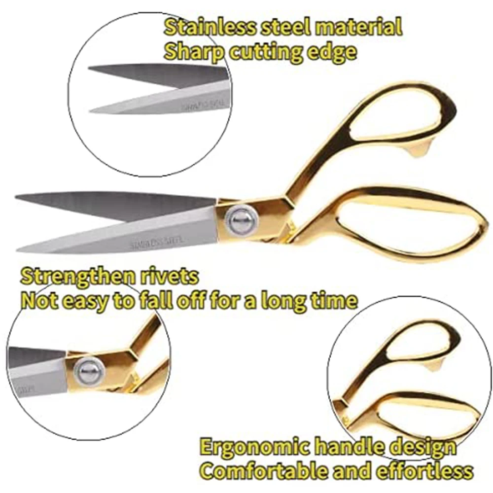 Портновские ножницы Профессиональные из нержавеющей стали тяжелые винтажные