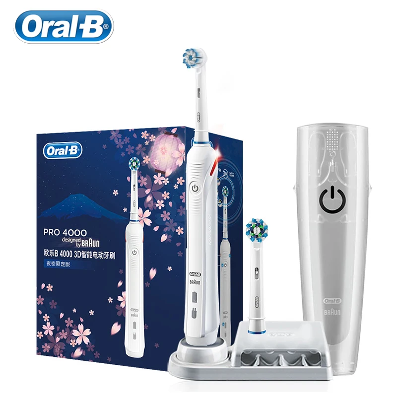 Зубная щетка Oral B электрическая звуковая с зарядкой и 4 режимами очистки | Бытовая