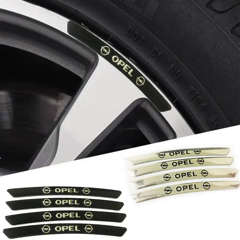 

4pcs Car Decal Wheels Tire Rims Racing Sticker For Saab 9-3 9-4x 9-5 9000 9-7x 900 Estate 90 99 9-2x YS3F YS3G YS3E Accessories