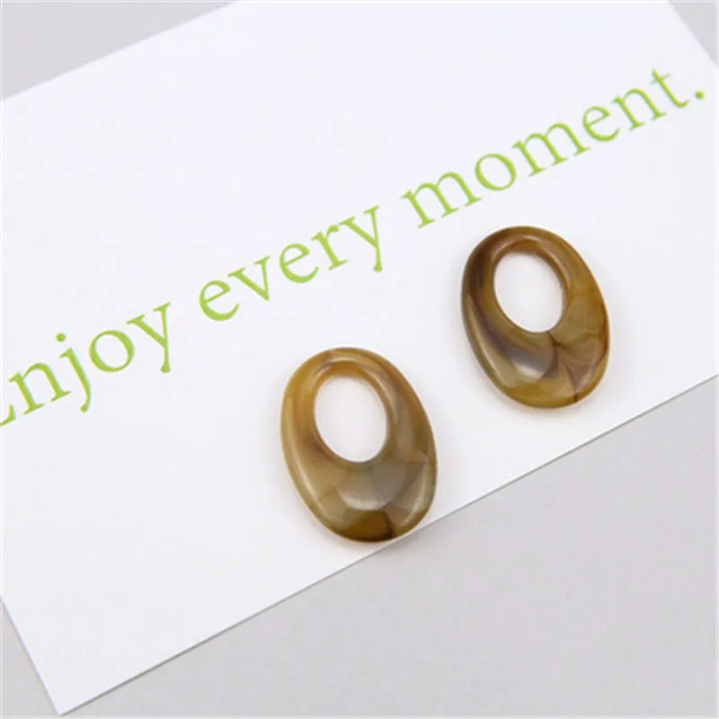 10 шт. Новинка хит продаж Модные Ретро Простые полые овальные серьги с подвеской