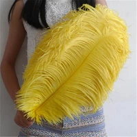 hot sale 50pcslot high quality yellow ostrich feathers carnival 45 50cm18 20inches home feathers for crafts plume
