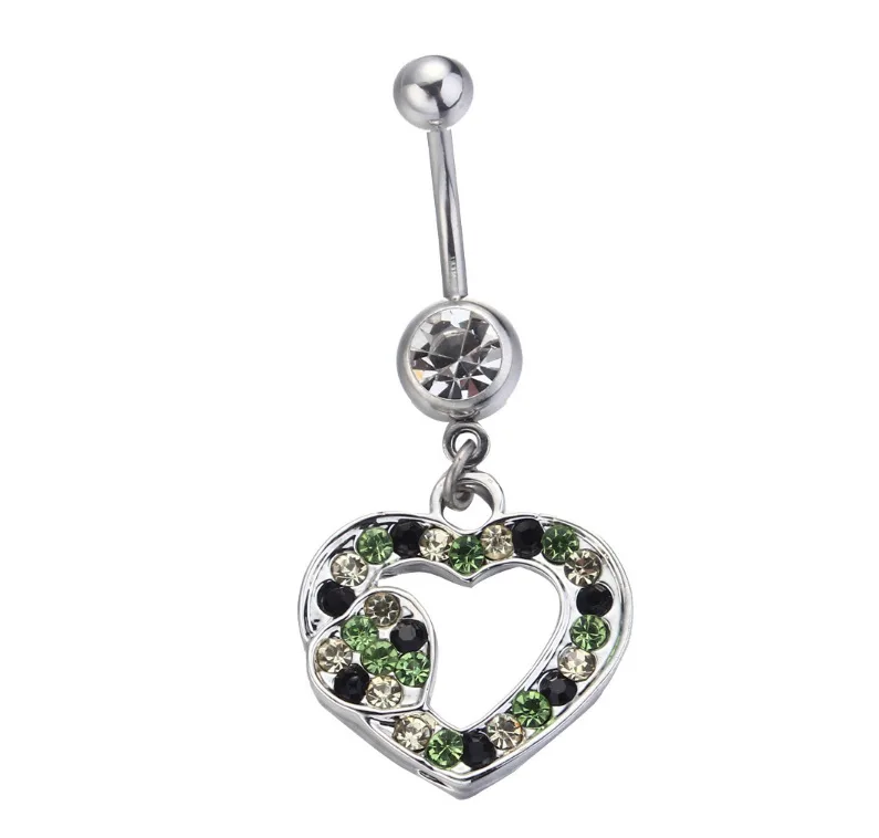 The most fashionable retail gun dangle belly ring navel bar body piercing jewelry 316L surgical steel nickel-free Free shipping |