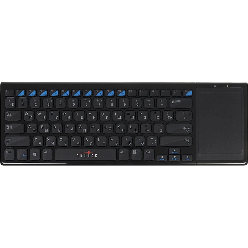Клавиатура Oklick 850ST черный USB беспроводная slim Multimedia Touch|Клавиатуры| |