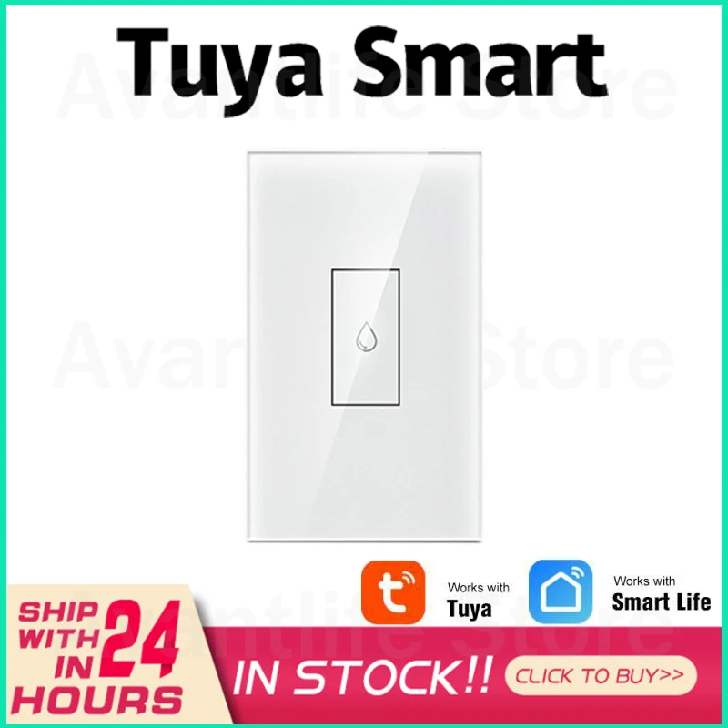 

Умный переключатель водонагревателя Tuya, настенный сенсорный выключатель с Wi-Fi, таймером, дистанционным управлением, с Wi-Fi