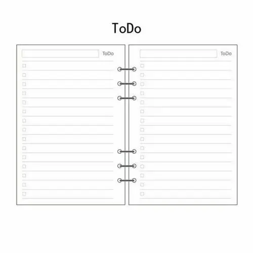 A5/A6/A7 To Do Planner Diary Insert Refill Schedule Organiser 45 листов Note|Записные книжки| |