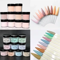 10jarset 28ml1ozacrylic powder extension french nudelight colors carving nail polymer tip nail art dipping dust acrylicoz1