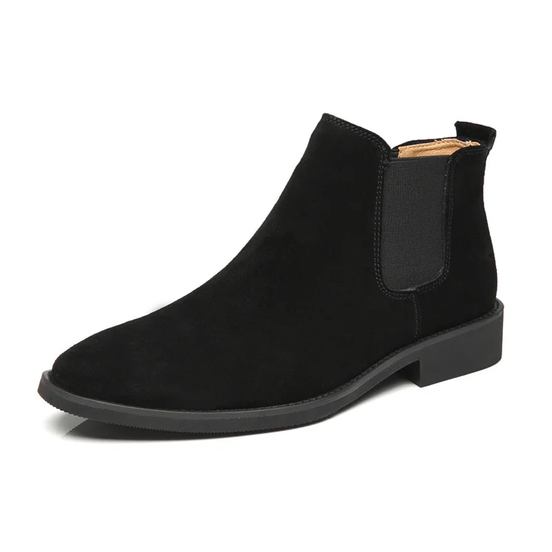 

Men's Korean boots leather casual boots Chelsea Short Boots Men's high top shoes