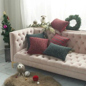 45x45 Nordic Home Decor Christmas Cushion Cover Snowflake Plush Pillow Cover for Gift Sofa Decorative Kussenhoes