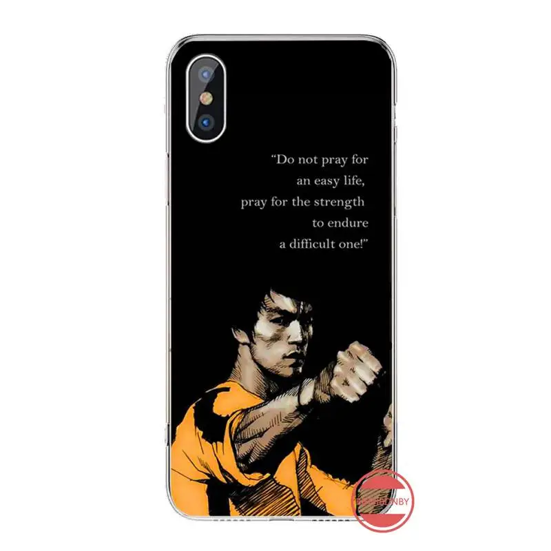 

Chinese Kongfu Bruce Lee Phone Case For iphone 12 5 5s 5c se 6 6s 7 8 plus x xs xr 11 pro max