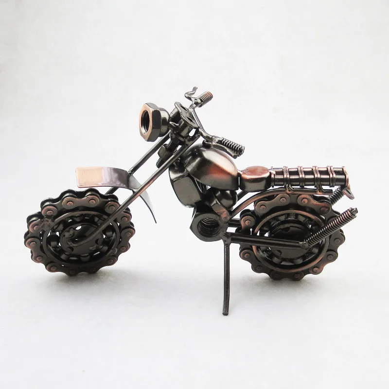 

Iron Motorcycle Model Metal Crafts Diecast Hot Speed Wheels Autos De Juguete Home Decoration Large Classic Chain Car Motor Model