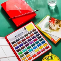 243648 color solid watercolor paint set basic neon glitter watercolor pigments for drawing art paint supplies