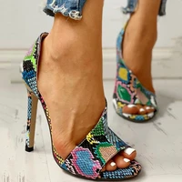 summer women high heels sandals serpentine open toe ladies pumps platform stiletto party shoes zapatos mujer chaussure femme