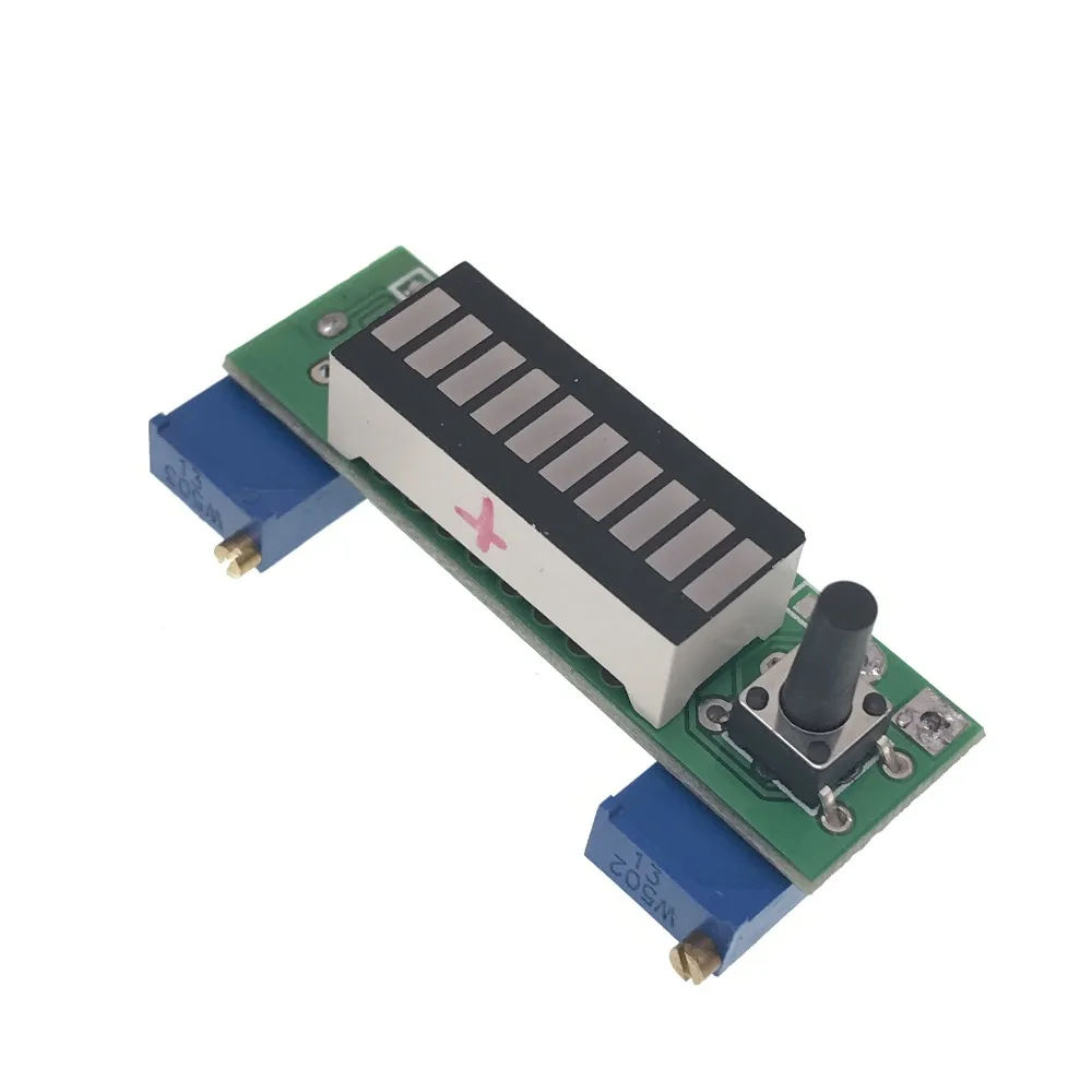 

LM3914 Blue 10 Segment 3.7V Lithium 12V Battery Capacity Indicator Module Power Level Tester LED Display Electronic Diy Kits