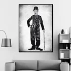 Настенный плакат, модульные картины Чаплина, простой HD Печатный холст, черно-белая живопись, скандинавский Декор для дома, рамка для гостиной