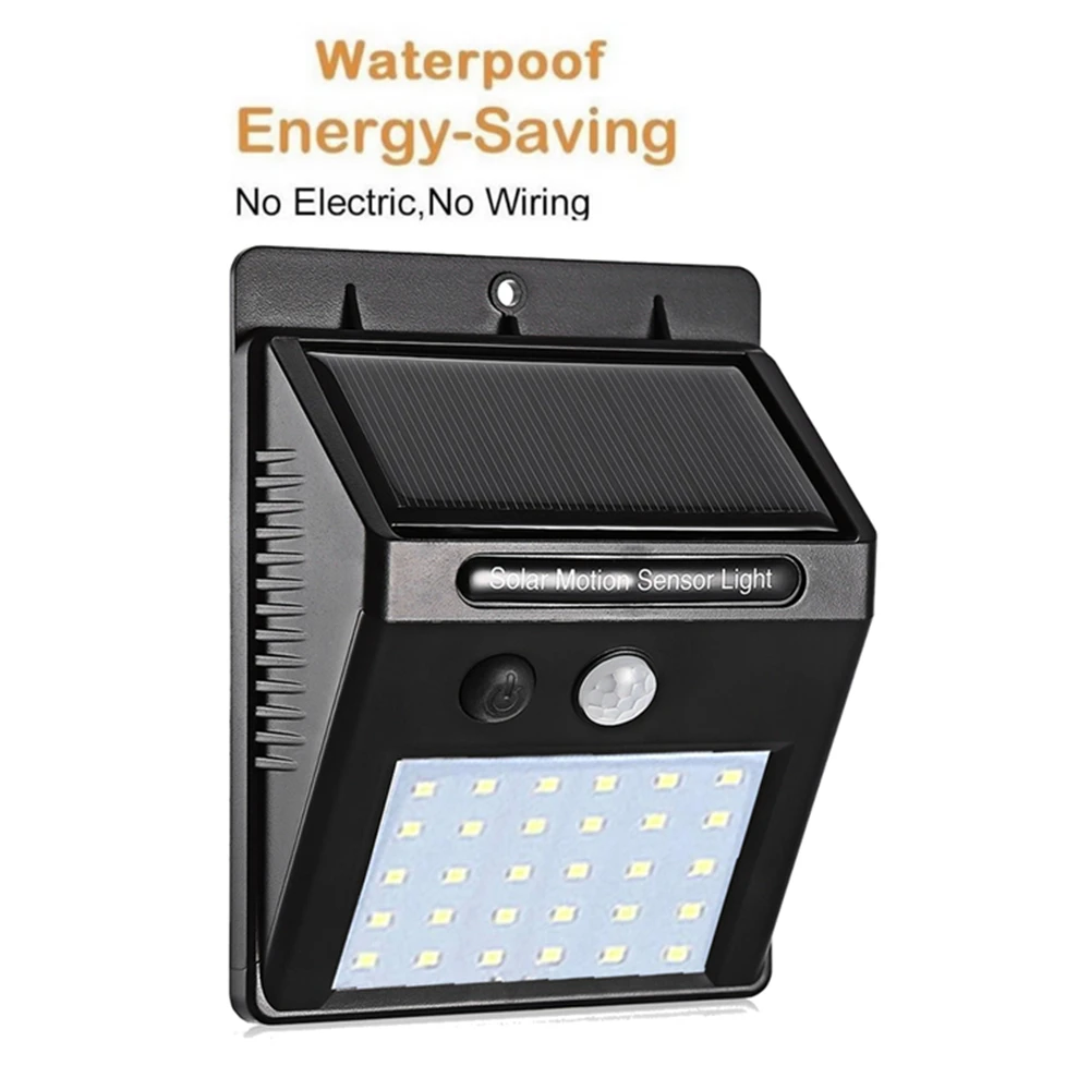 1-4Pcs PIR Motion Sensor Wall Light 30 LED Solar Energy Street light Outdoor Waterproof Yard Path Home Garden Power lamp e | Лампы и