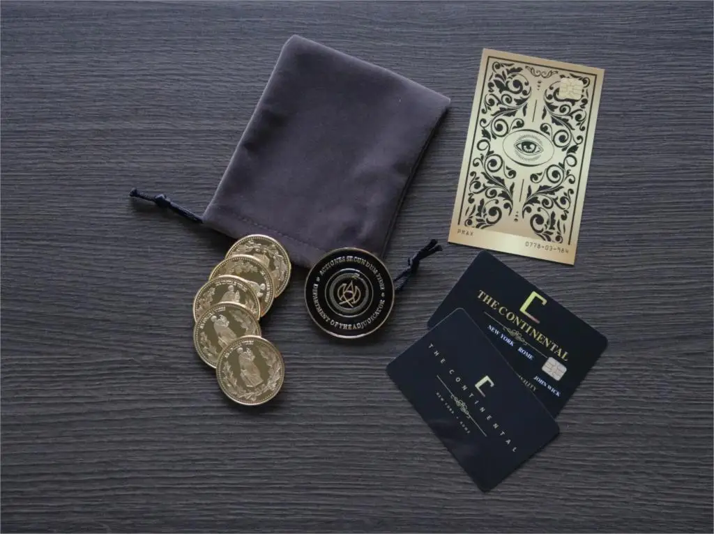 9 шт/набор Джон фитиль Высокая Таблица арбитр медальон Золотая монета карточный