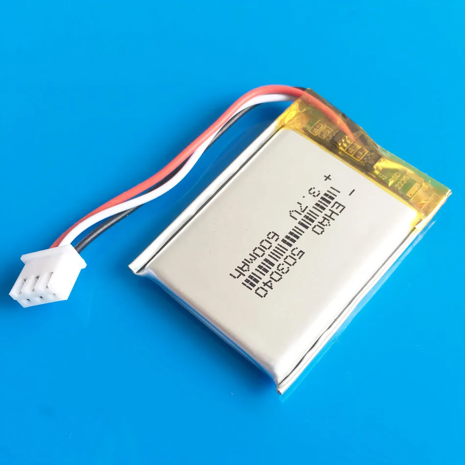 5 pcs JST XHR 2.54mm 3pin 3.7V 600mAh lipo polymer lithium Rechargeable battery for MP3 GPS DVD bluetooth ebook camera 503040 |