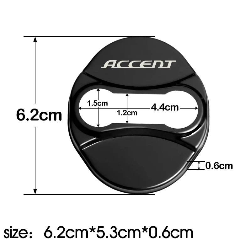 4 шт. Автомобильный дизайн дверные замки Чехлы для hyundai ACCENT обеспечения защиты