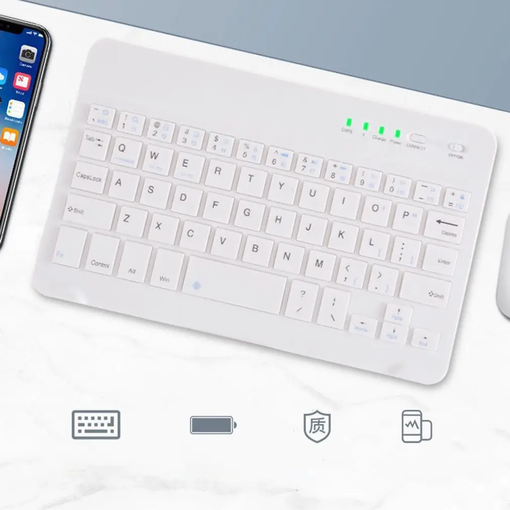 

Tablet Phone Universal Bluetooth-compatible Wireless Keyboard Android For Samsung For iPad Three System Keyboard Ultra-thin
