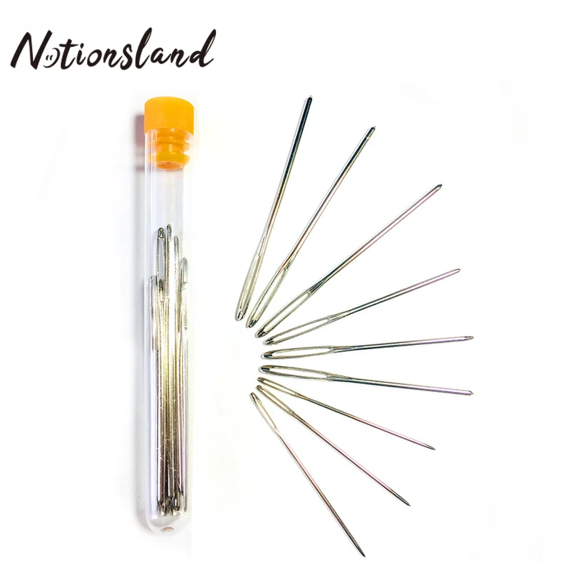 

9 pcs 52 60 70mm Big Eye Hand Sewing Needles Tapestry Needle Chenille Needle Hand Sewing Needles Without Point Blunt Round Point