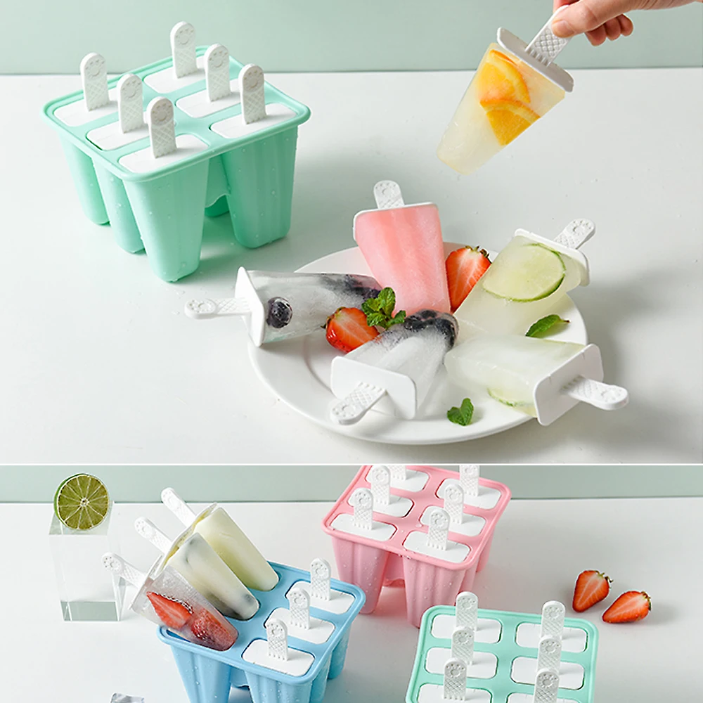 

Food Safe Silicone Ice Cream Molds Cube Molds Popsicle Maker DIY Homemade Freezer Ice Lolly Mould chiffon mousse pudding mold