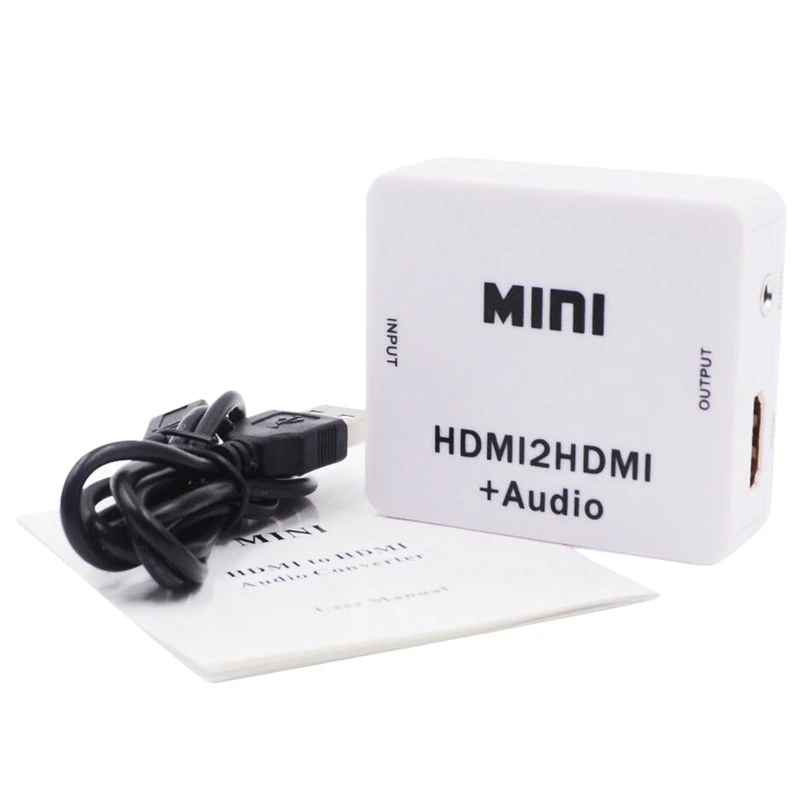 1080P Hdmi Extractor Splitter Digital To Analog 3 5 мм Out o Hdmi2Hdmi | Электроника